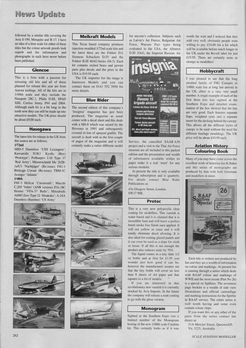 Scale Aviation Modeller International 1996-05